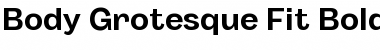 Download Body Grotesque Fit Trial Bold Font Title Preview