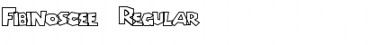 Download Fibinoscee Regular Font Title Preview