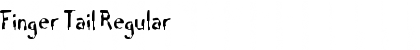 Download Finger Tail Regular Font Title Preview