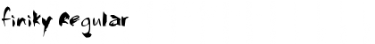 Download finiky Regular Font Title Preview