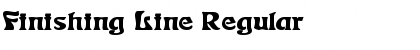 Download Finishing Line Regular Font Title Preview