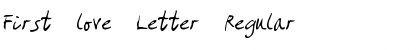 Download First love Letter Regular Font Title Preview