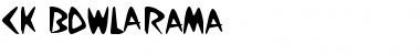 Download CK BowlARama Regular Font Title Preview
