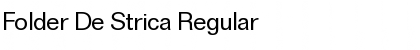 Download Folder De Strica Regular Font Title Preview