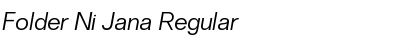 Download Folder Ni Jana Regular Font Title Preview