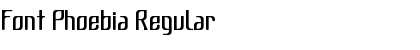 Download Font Phoebia Regular Font Title Preview