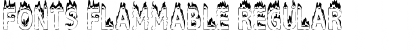 Download Fonts Flammable Regular Font Title Preview