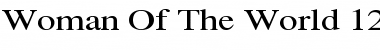Download Woman Of The World  12 Regular Font Title Preview