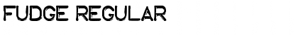 Download Fudge Regular Font Title Preview