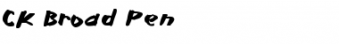 Download CK Broad Pen Regular Font Title Preview