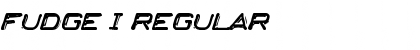 Download Fudge I Regular Font Title Preview
