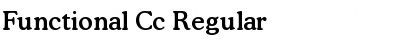 Download Functional Cc Regular Font Title Preview