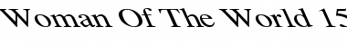 Download Woman Of The World  15 Regular Font Title Preview