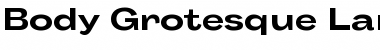 Download Body Grotesque Large Trial Bold Font Title Preview
