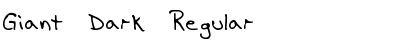Download Giant Dark Regular Font Title Preview