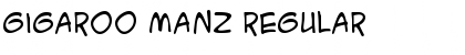 Download Gigaroo Manz Regular Font Title Preview