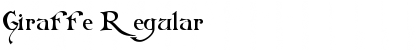 Download Giraffe Regular Font Title Preview