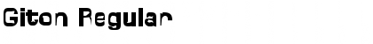 Download Giton Regular Font Title Preview