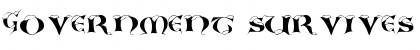 Download Government survives Regular Font Title Preview