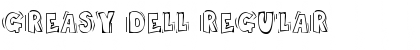 Download Greasy dell Regular Font Title Preview