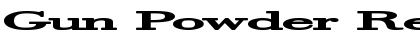 Download Gun Powder Regular Font Title Preview