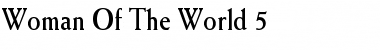 Download Woman Of The World 5 Regular Font Title Preview