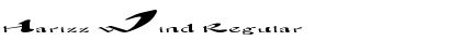 Download Harizz Wind Regular Font Title Preview