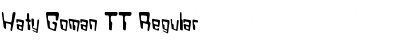 Download Haty Goman TT Regular Font Title Preview
