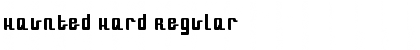 Download Haunted Hard Regular Font Title Preview