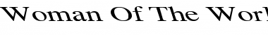 Download Woman Of The World 9 Regular Font Title Preview