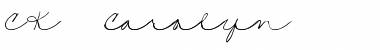 Download CK Carolyn Regular Font Title Preview