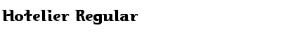 Download Hotelier Regular Font Title Preview