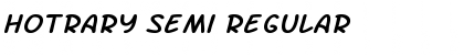 Download Hotrary Semi Regular Font Title Preview