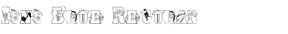 Download Iono Blue Regular Font Title Preview