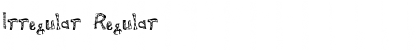 Download Irregular Regular Font Title Preview