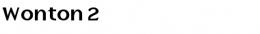 Download Wonton 2 Bold Font Title Preview