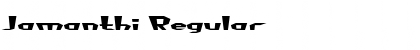 Download Jamanthi Regular Font Title Preview