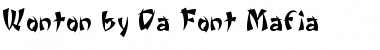 Download Wonton by Da Font Mafia Font Title Preview