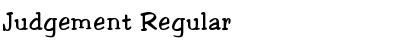 Download Judgement Regular Font Title Preview