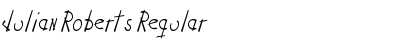 Download Julian Roberts Regular Font Title Preview