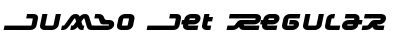 Download Jumbo Jet Regular Font Title Preview