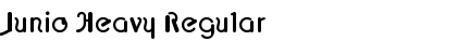Download Junio Heavy Regular Font Title Preview
