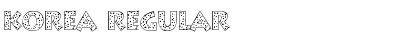 Download Korea Regular Font Title Preview
