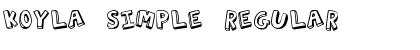 Download Koyla Simple Regular Font Title Preview