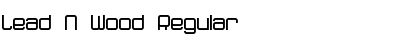 Download Lead N Wood Regular Font Title Preview