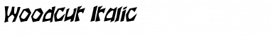 Download Woodcut Italic Font Title Preview