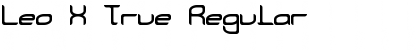 Download Leo X True Regular Font Title Preview