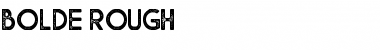 Download Bolde Rough Regular Font Title Preview