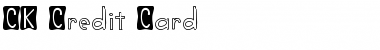 Download CK Credit Card Regular Font Title Preview
