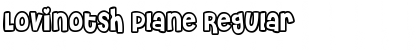 Download Lovinotsh Plane Regular Font Title Preview